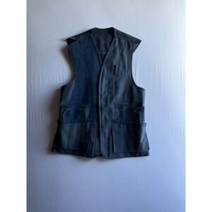 ADS Shooting‎ Vest Full Zip Mens Large Vintage 70s 80s Custom Utility Pockets
